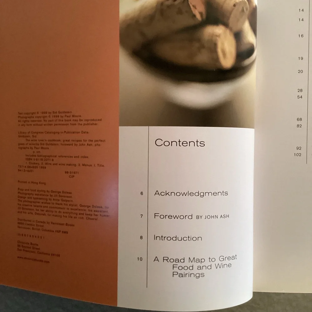 The Wine Lover's Cookbook with ideas to pair your wine & food & recipes ideas.